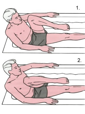Водные упражнения при артрите - упражнение для бедра и колена