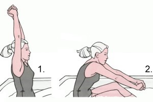 Водные упражнения при артрите - упражнение для плеч