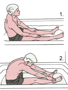 Водные упражнения при артрите - упражнение для торса и спины