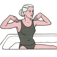 Водные упражнения при артрите - упражнение для талии