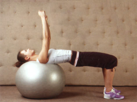 Упражнения для гибкости - пулловер с поднятием таза вверх